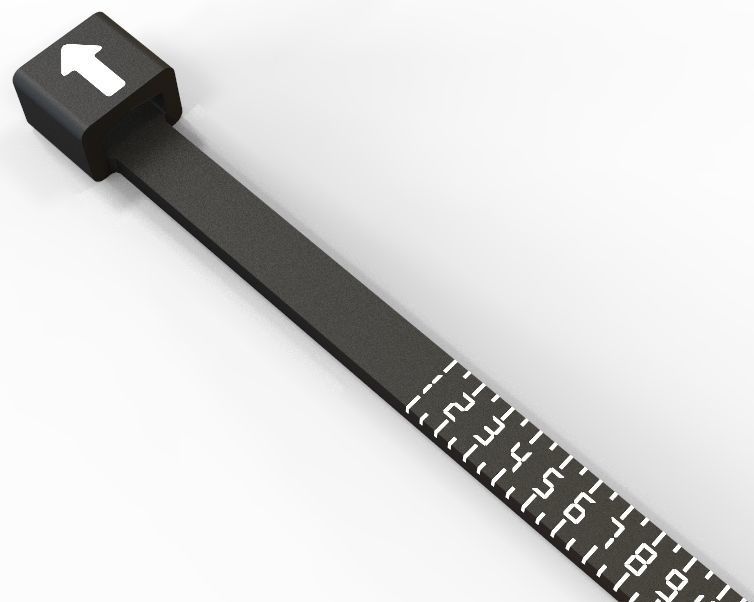 US Finger Ring Sizer  3D print model_9