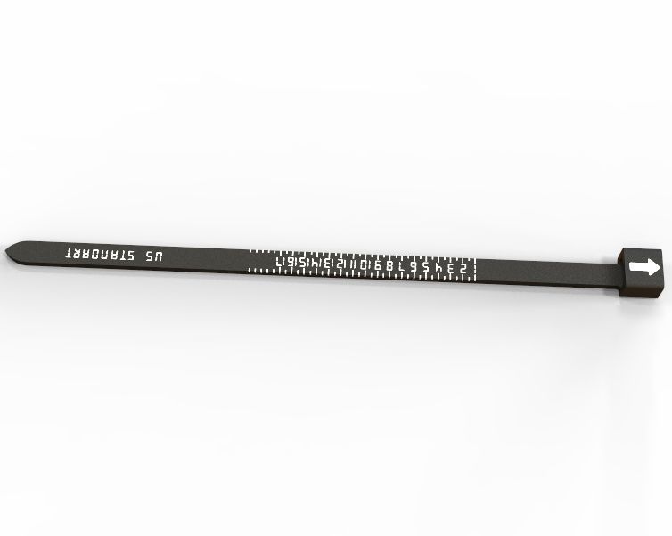 US Finger Ring Sizer  3D print model_51