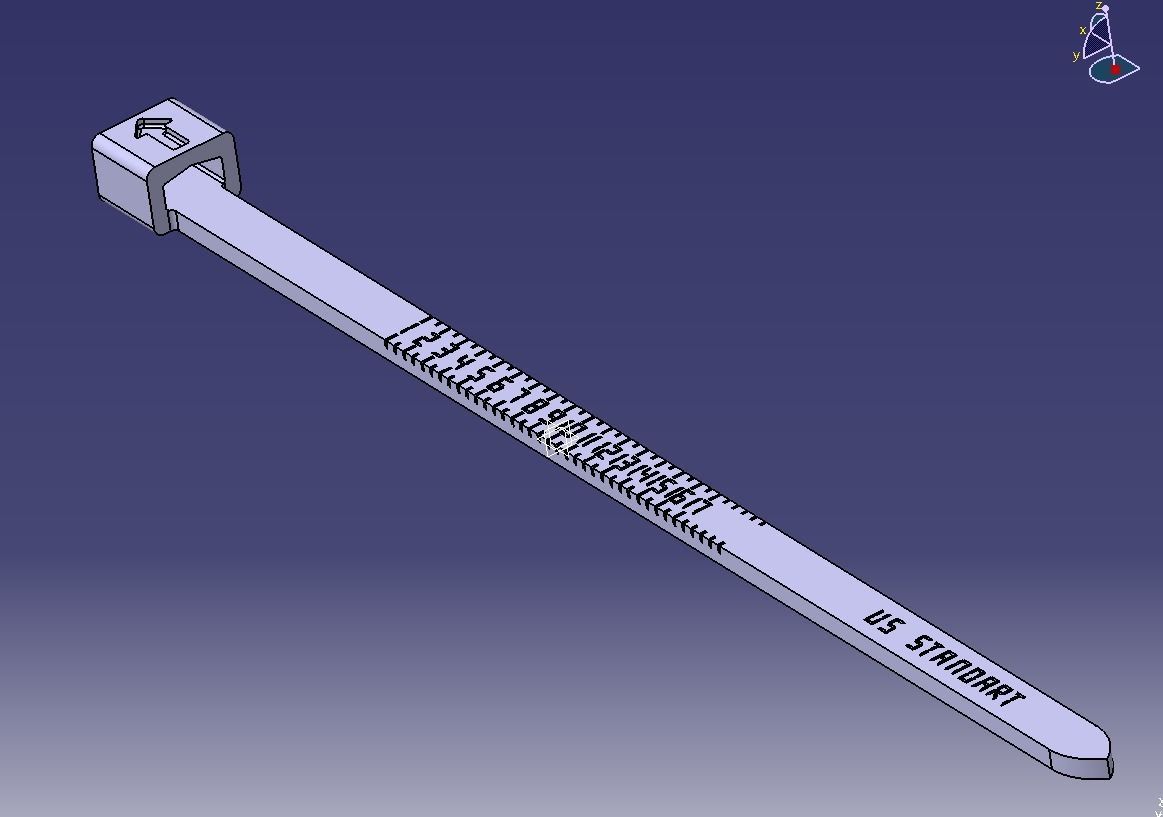 US Finger Ring Sizer  3D print model_18