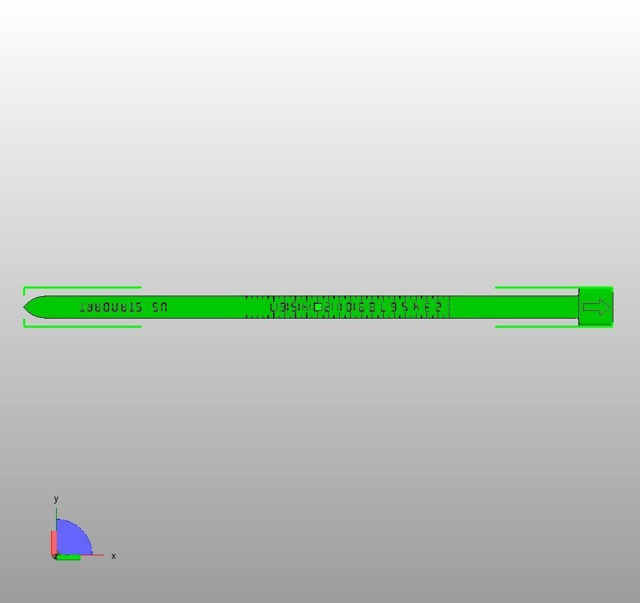 US Finger Ring Sizer  3D print model_34