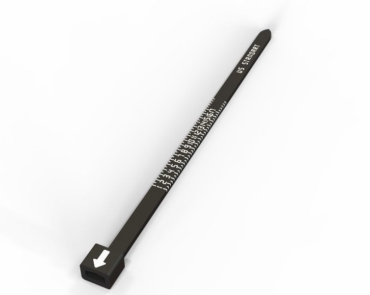 US Finger Ring Sizer  3D print model_47