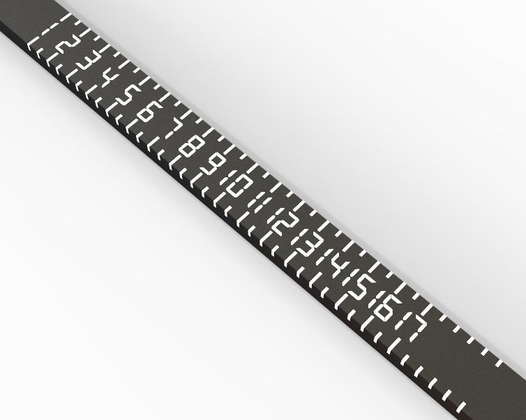 US Finger Ring Sizer  3D print model_8