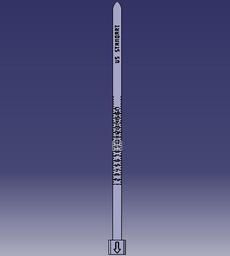 US Finger Ring Sizer  3D print model_20