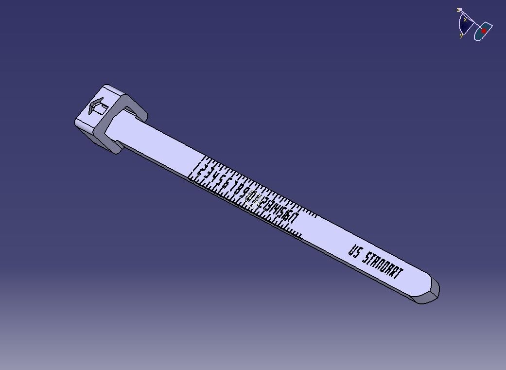 US Finger Ring Sizer  3D print model_16