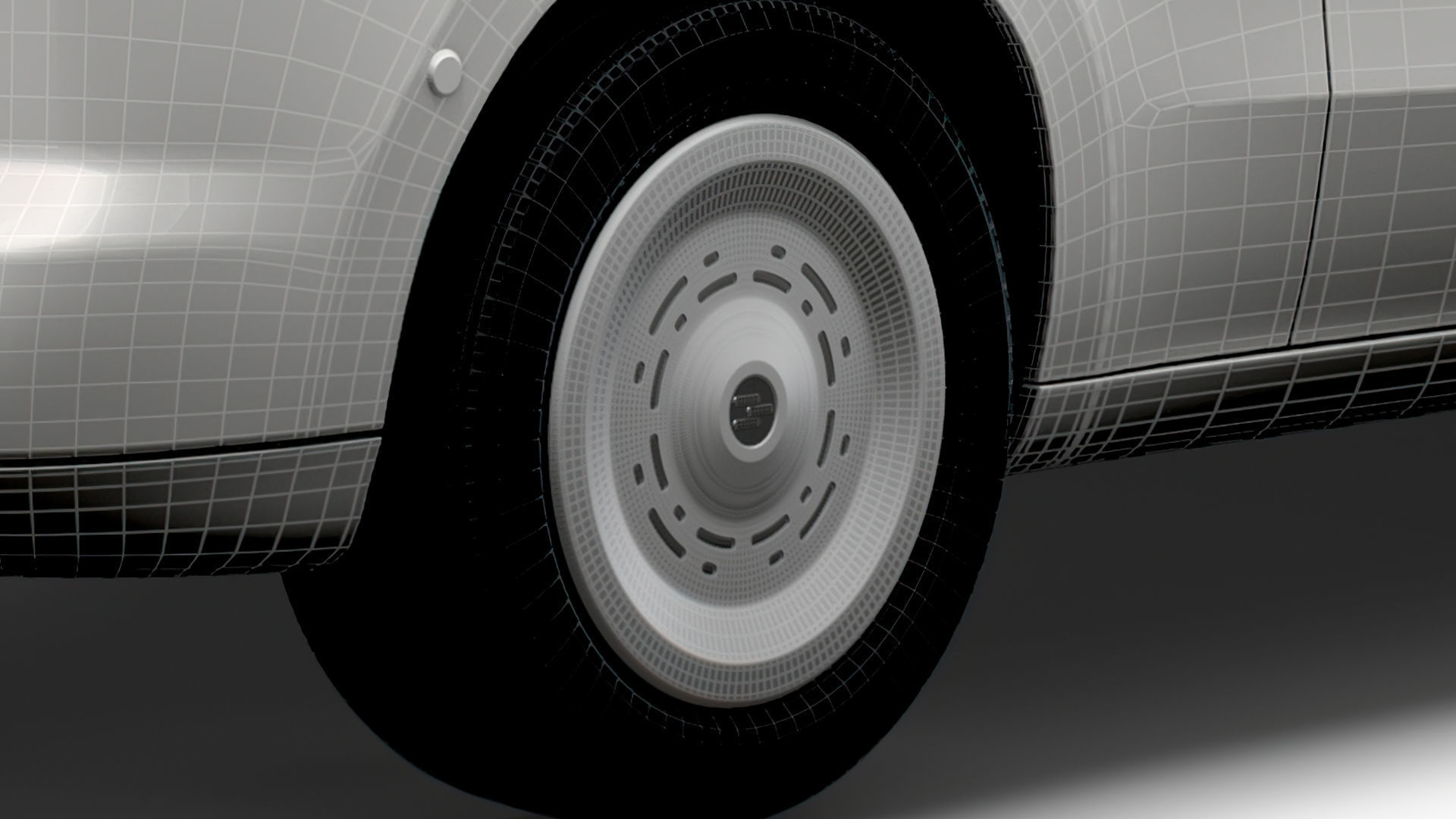 Generic EV Small Van 2023 wheel 3D model_5