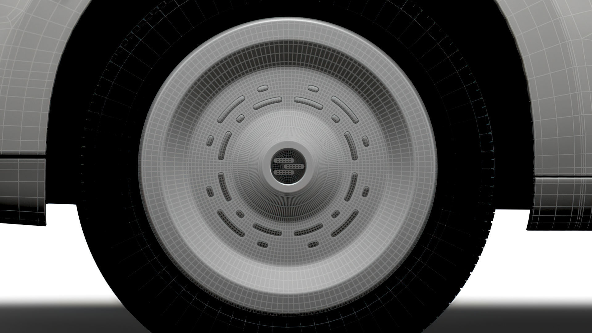 Generic EV Small Van 2023 wheel 3D model_4