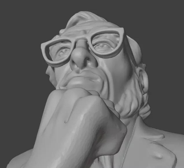 Isaac Asimov 3D print model_15