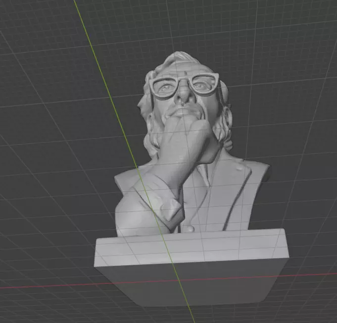 Isaac Asimov 3D print model_26