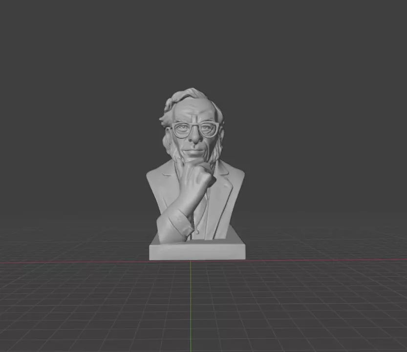 Isaac Asimov 3D print model_0