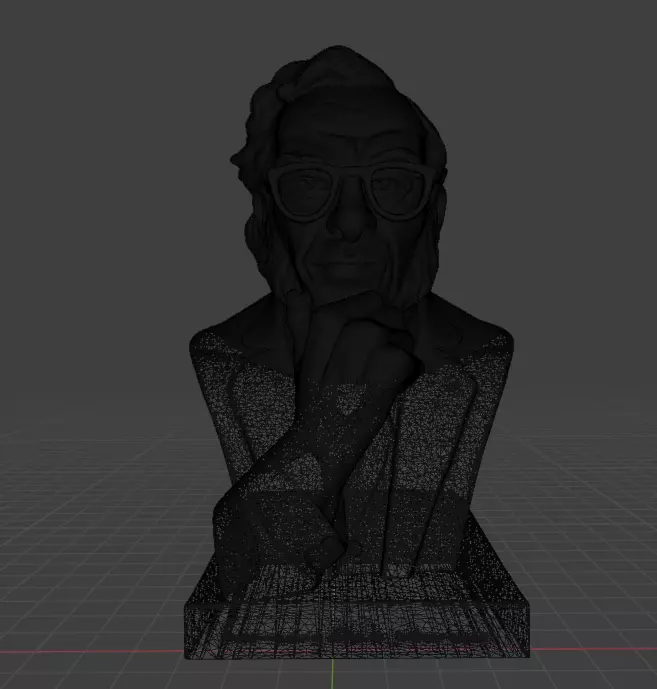 Isaac Asimov 3D print model_18