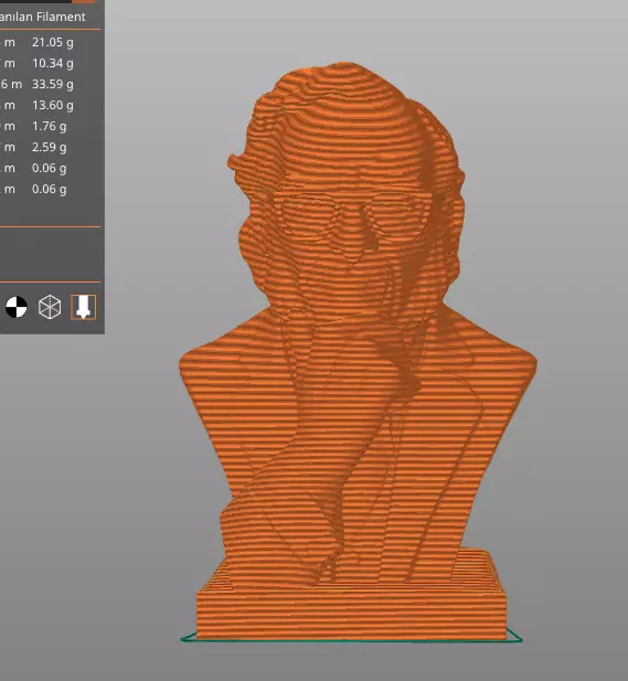 Isaac Asimov 3D print model_20
