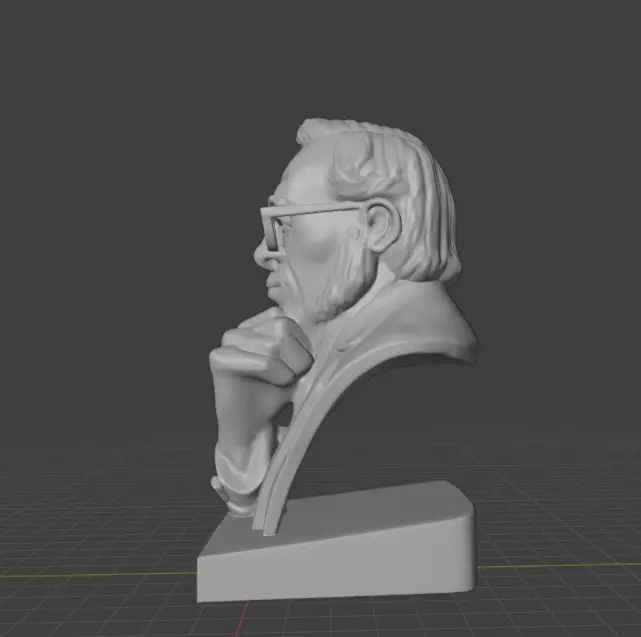 Isaac Asimov 3D print model_5