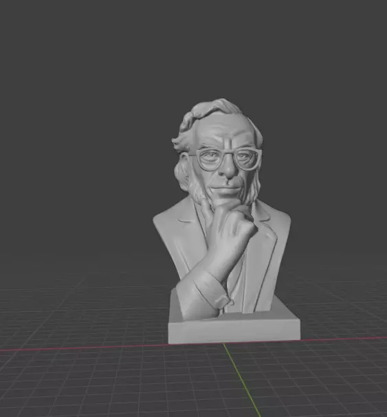 Isaac Asimov 3D print model_22