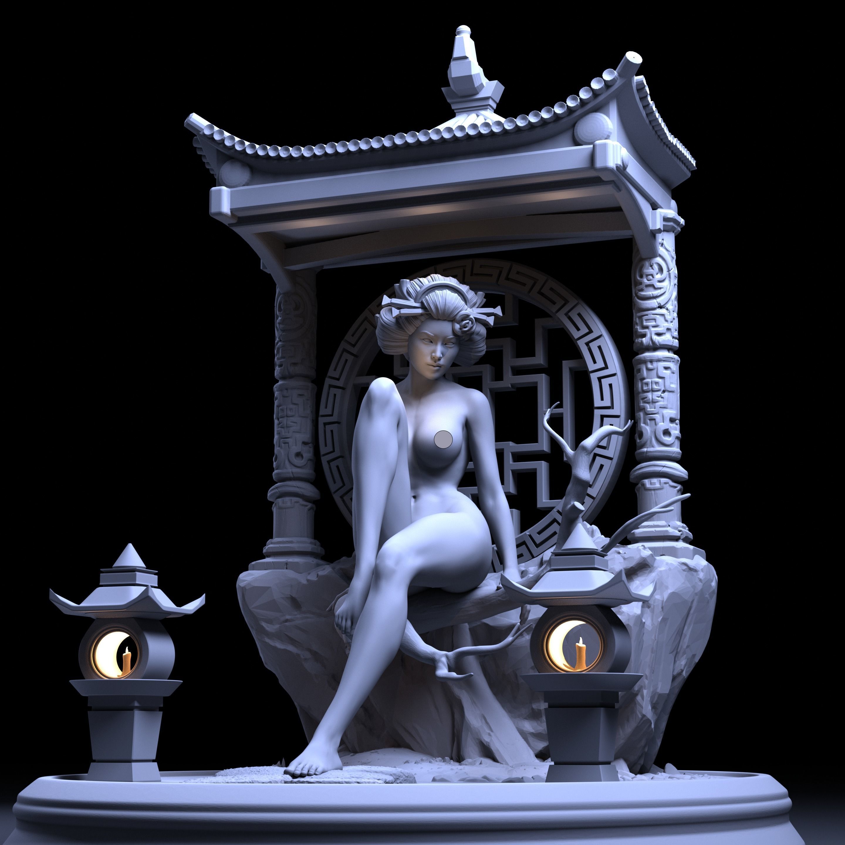 Geisha - Maiko 3D print model_4