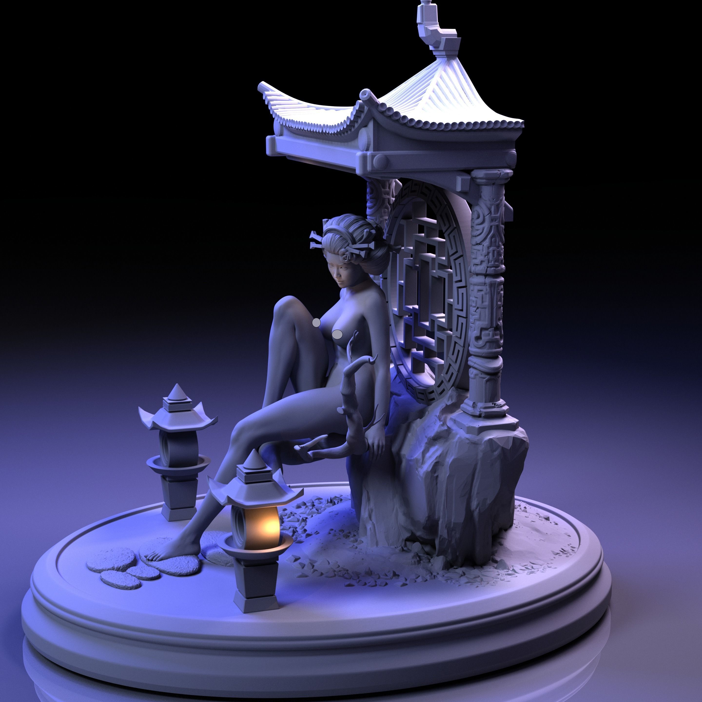 Geisha - Maiko 3D print model_2