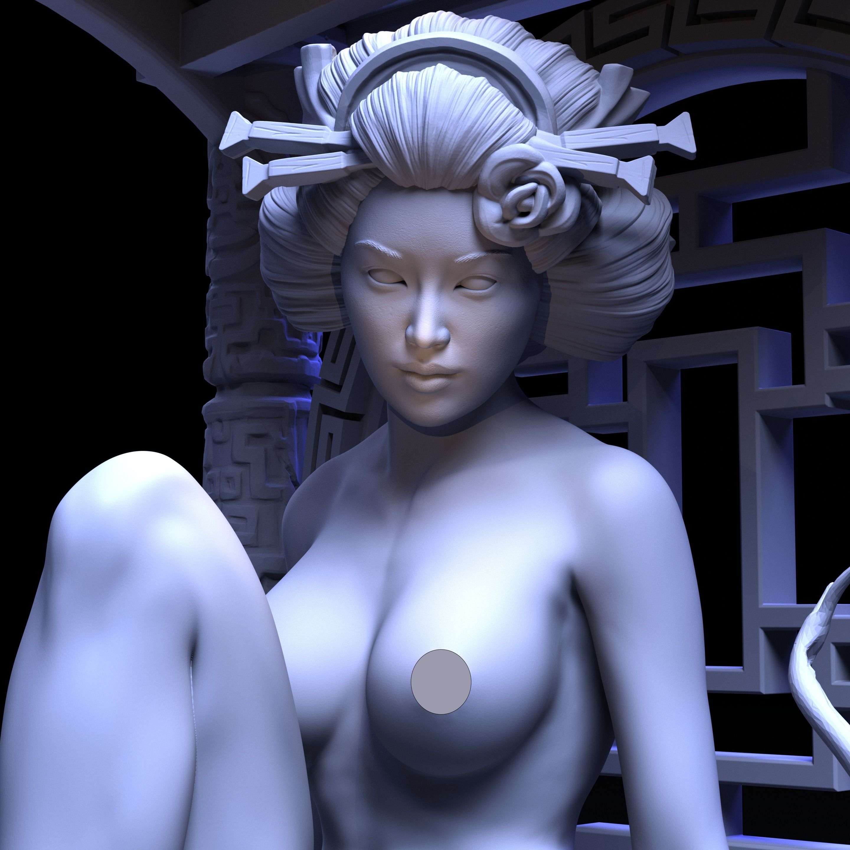 Geisha - Maiko 3D print model_1