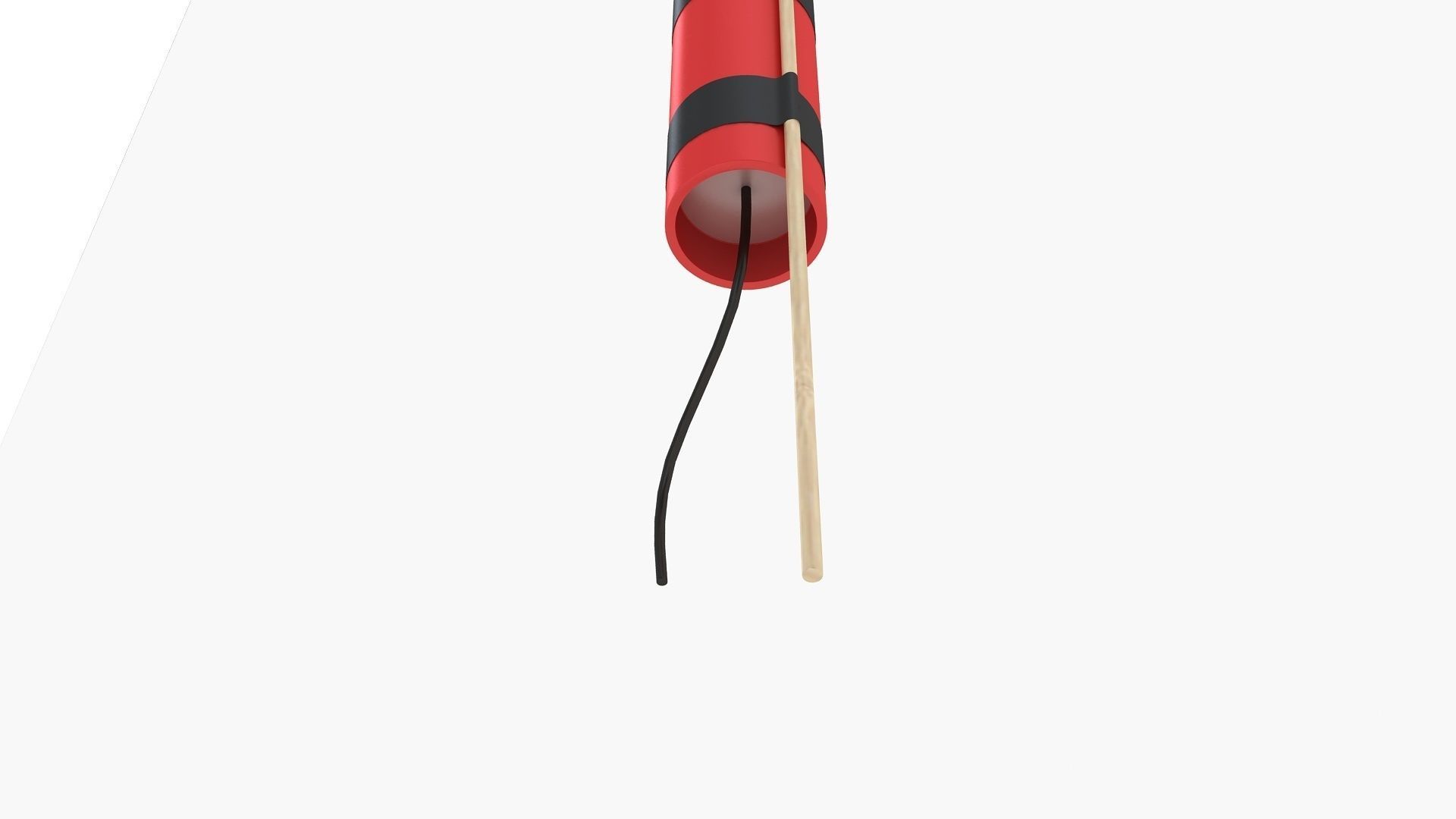 Firework Rocket Low-poly 3D model_4