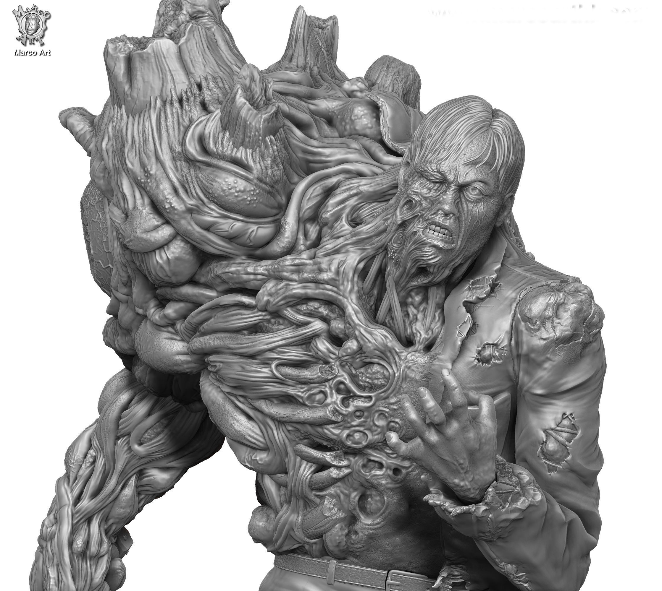 Resident Evil G1 stl file  3D print model_5