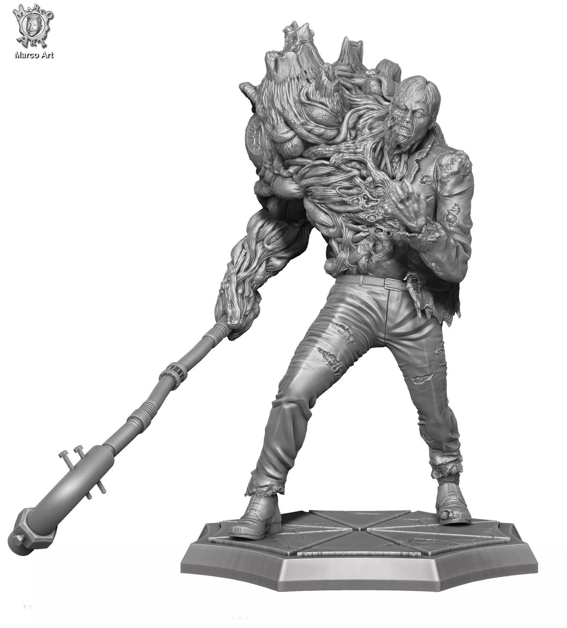 Resident Evil G1 stl file  3D print model_0