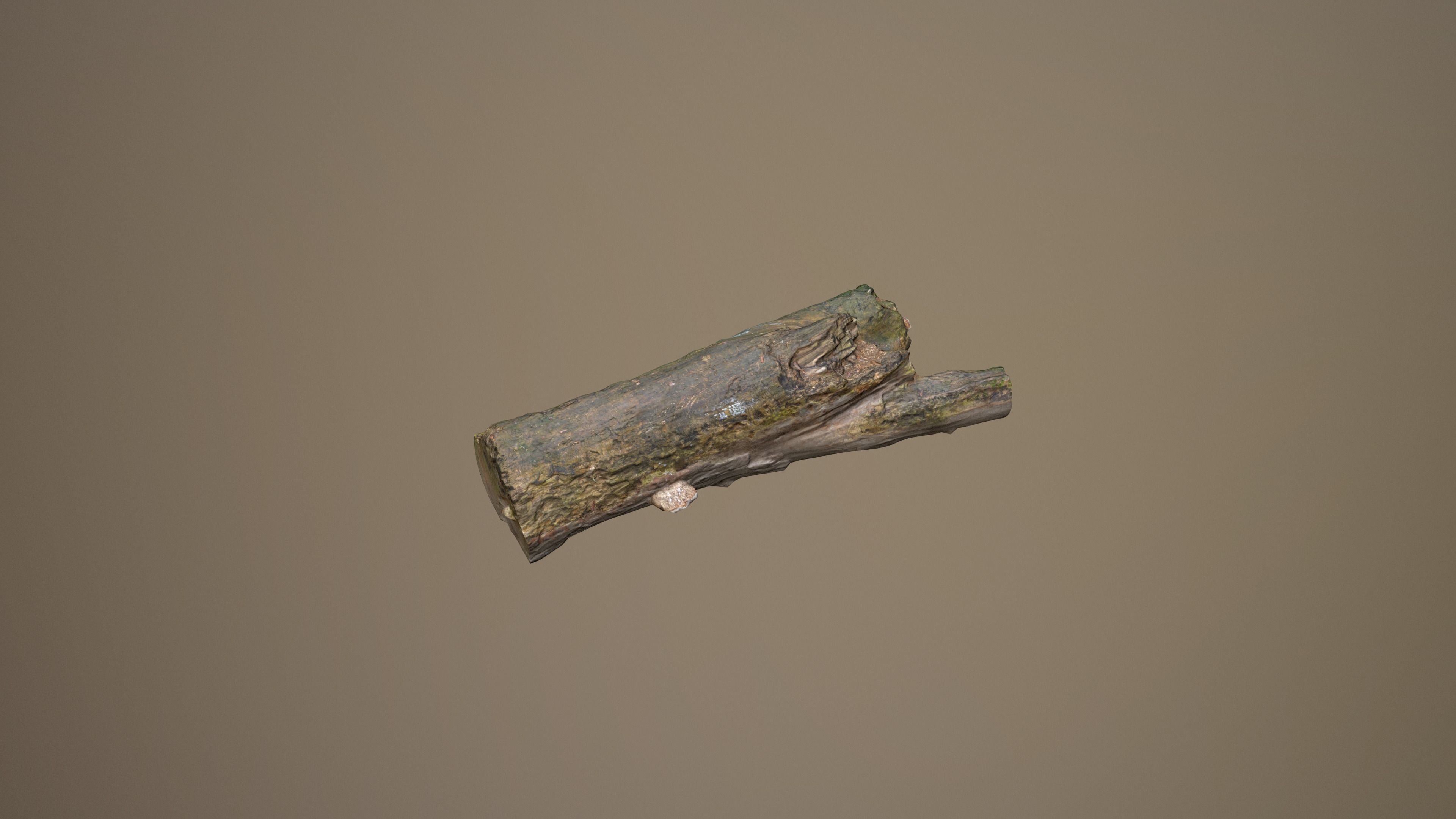 City Park Log Low-poly 3D model_12