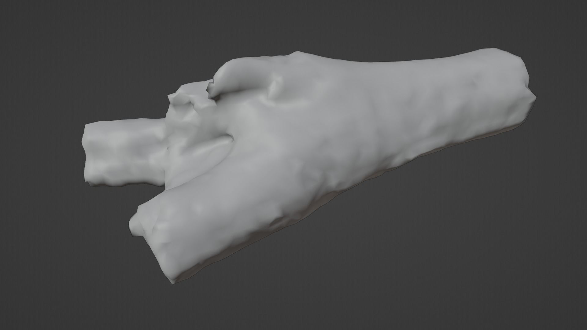 City Park Log Low-poly 3D model_22