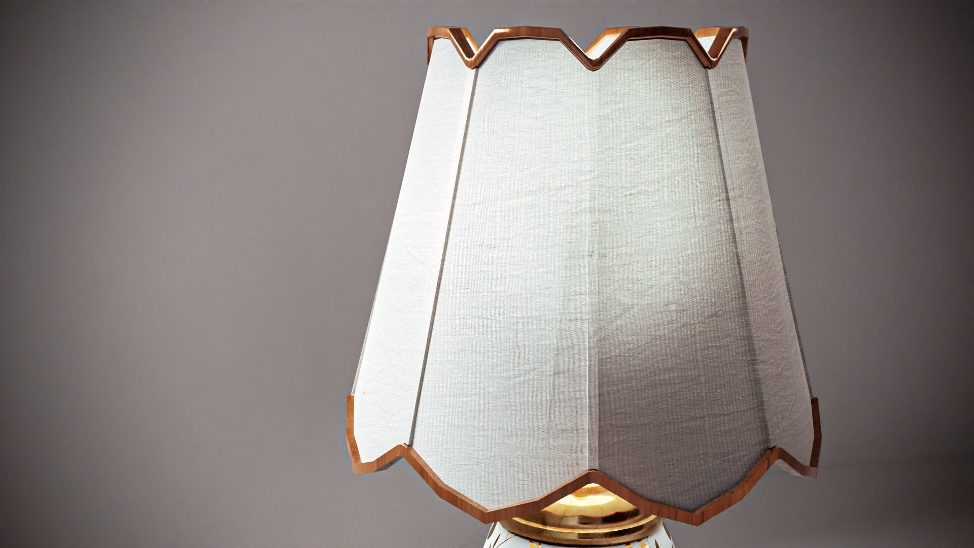 Table Lamp Low-poly 3D model_3