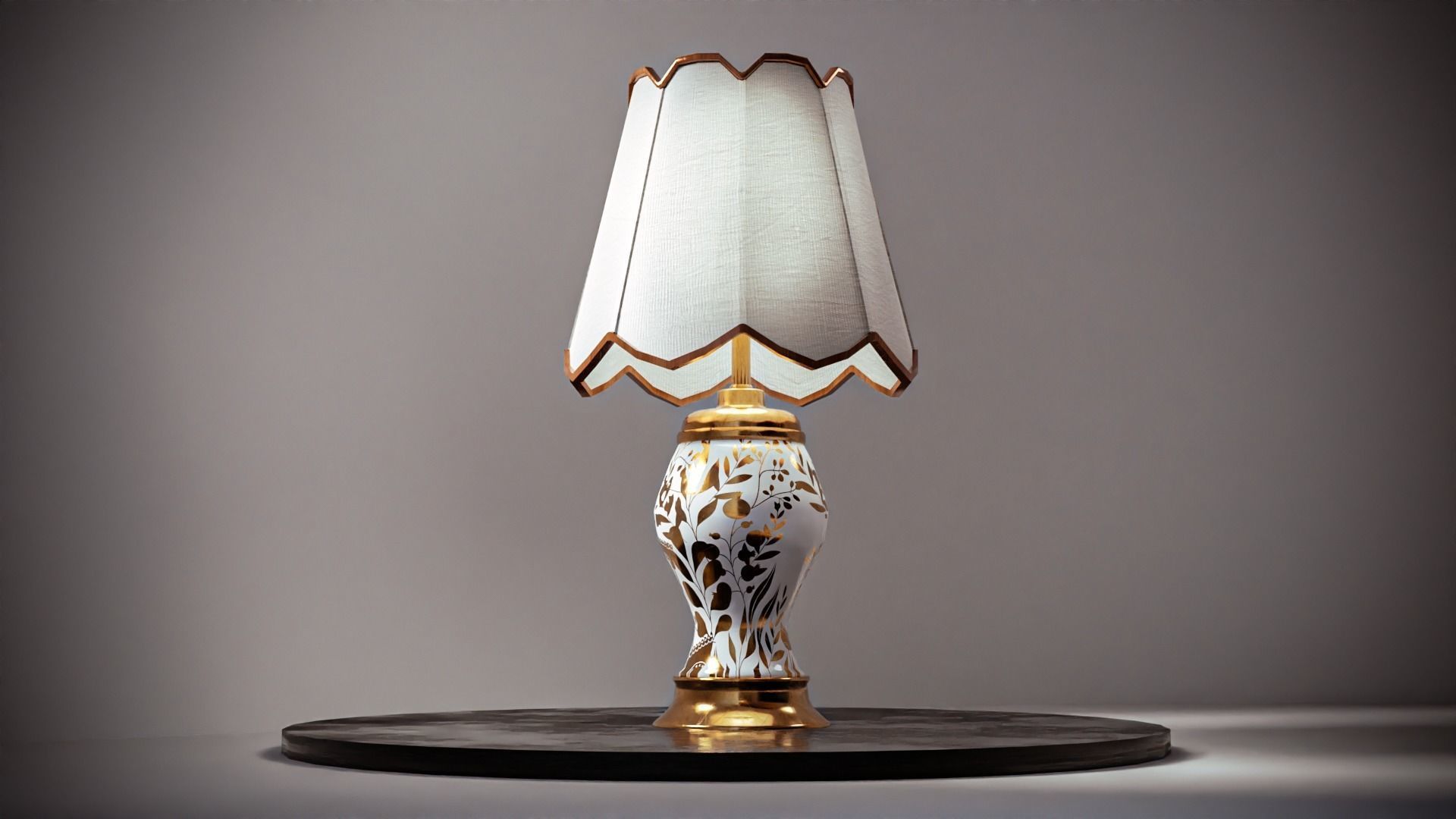 Table Lamp Low-poly 3D model_4