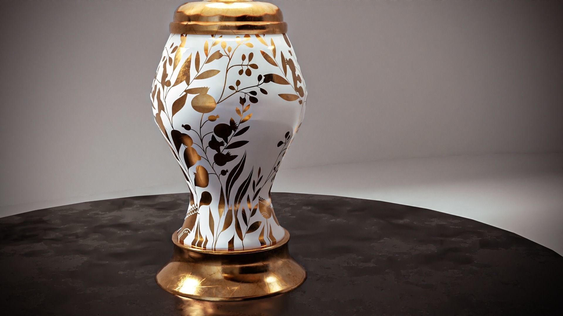 Table Lamp Low-poly 3D model_1