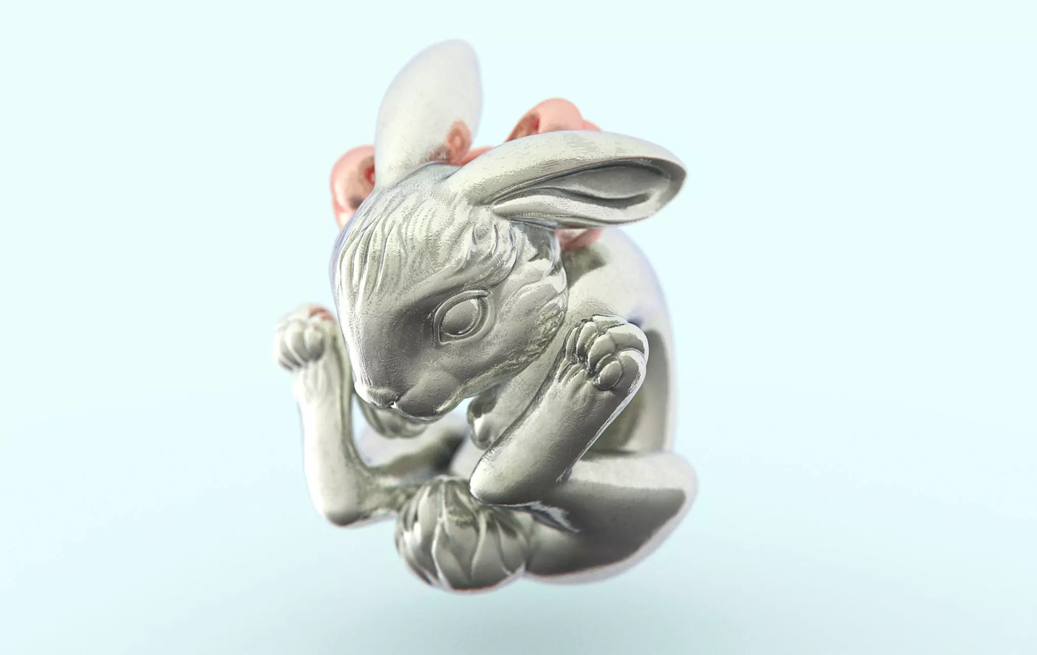 Rabbit Charm 3D print model_0