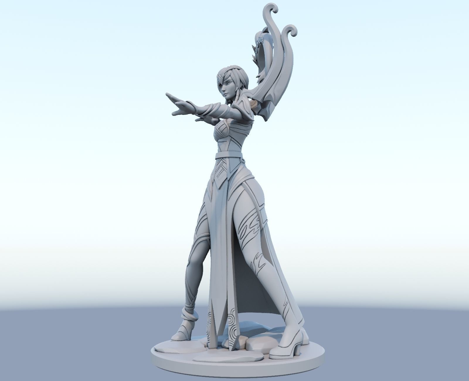 karma 3D Print Model from League of Legends 3D print model_5