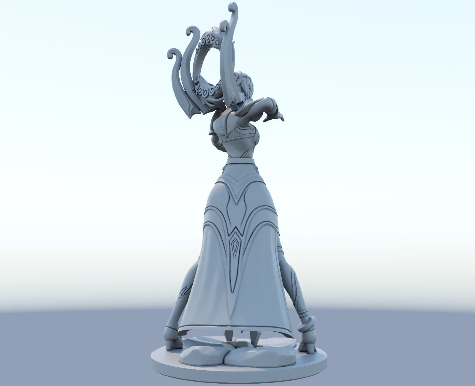 karma 3D Print Model from League of Legends 3D print model_7