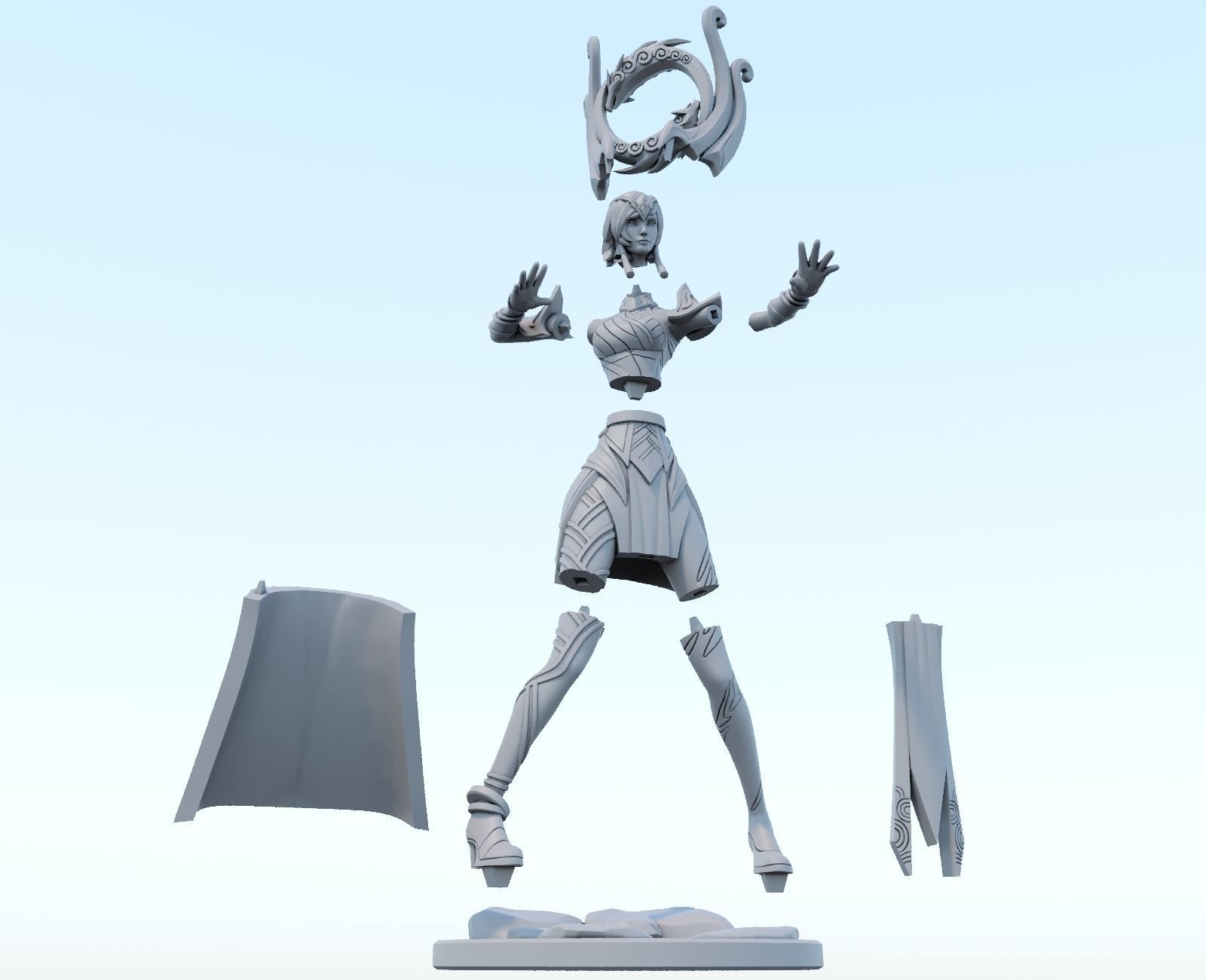 karma 3D Print Model from League of Legends 3D print model_3