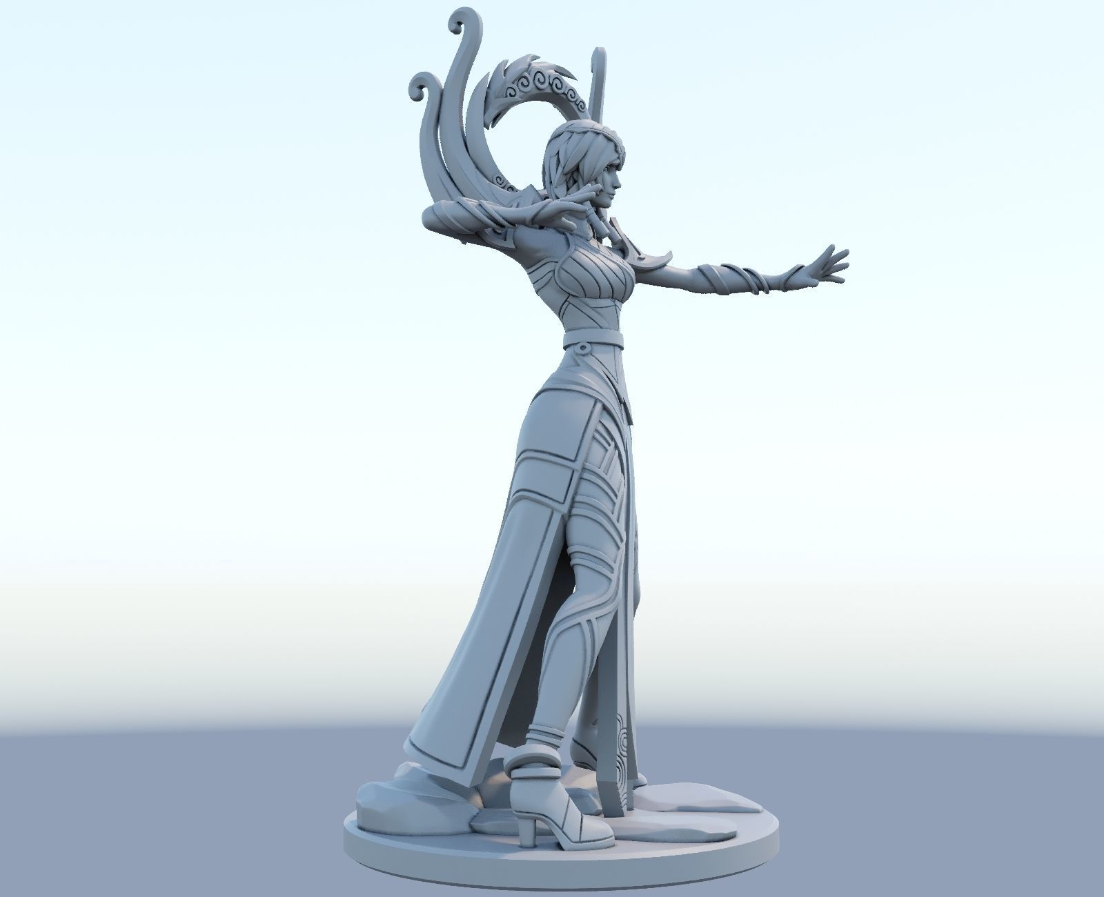 karma 3D Print Model from League of Legends 3D print model_8
