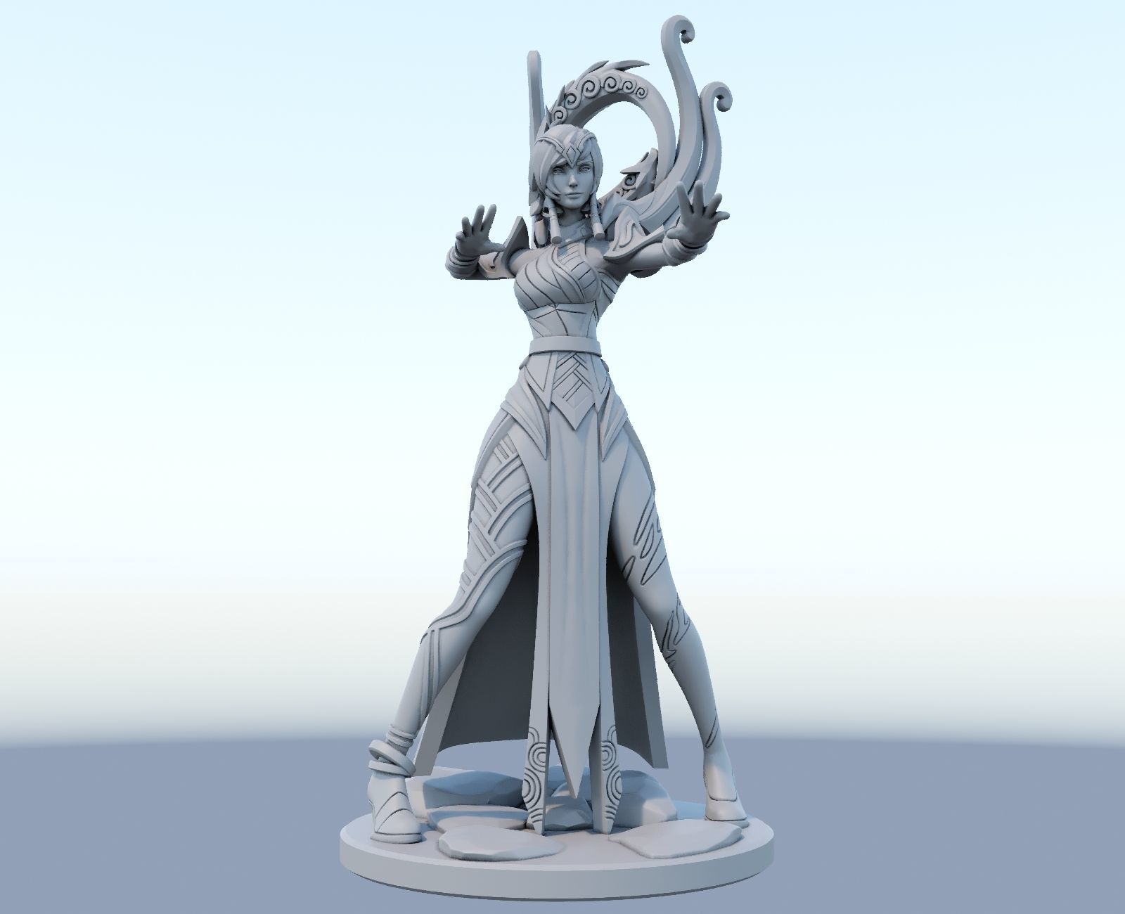 karma 3D Print Model from League of Legends 3D print model_10