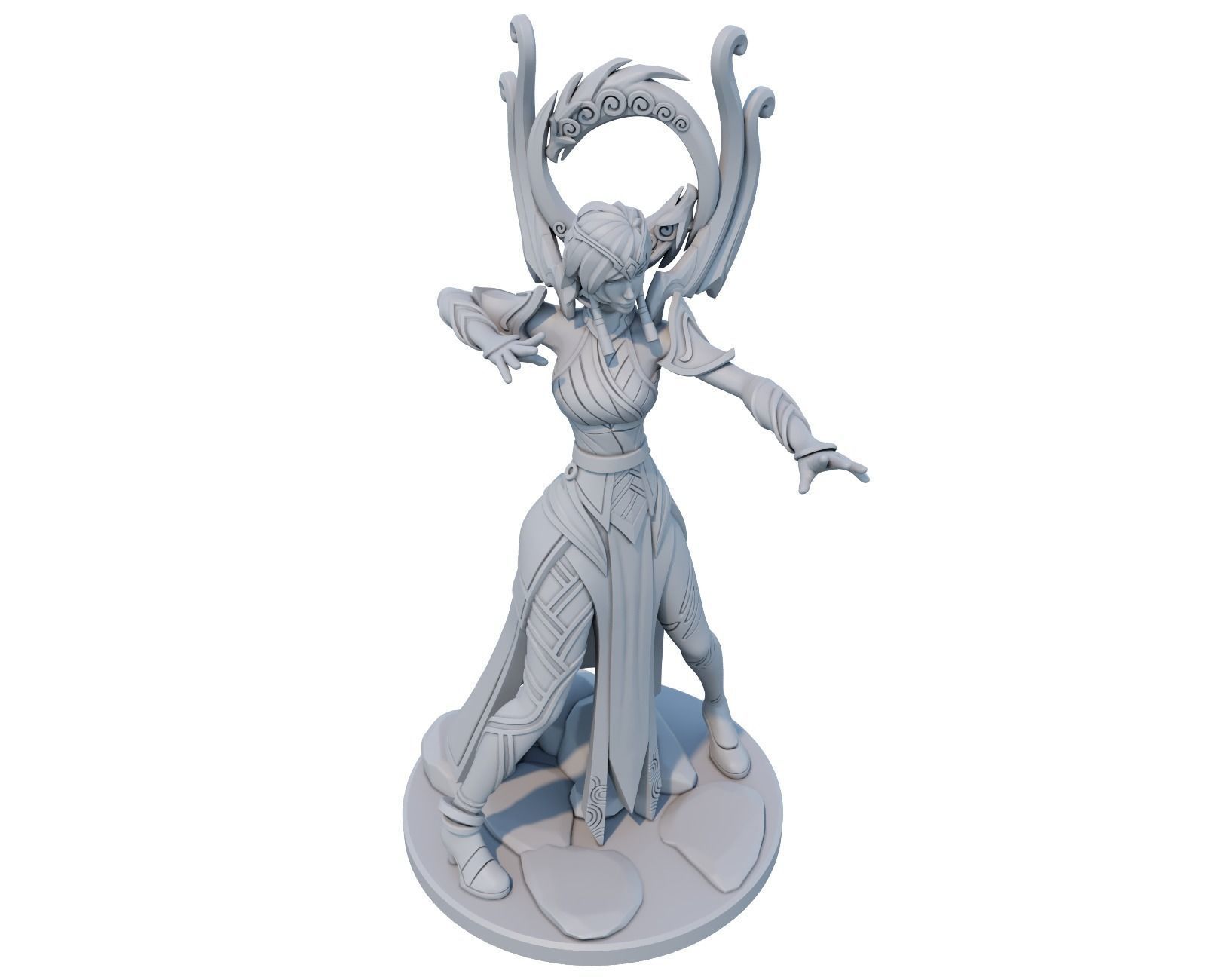 karma 3D Print Model from League of Legends 3D print model_11