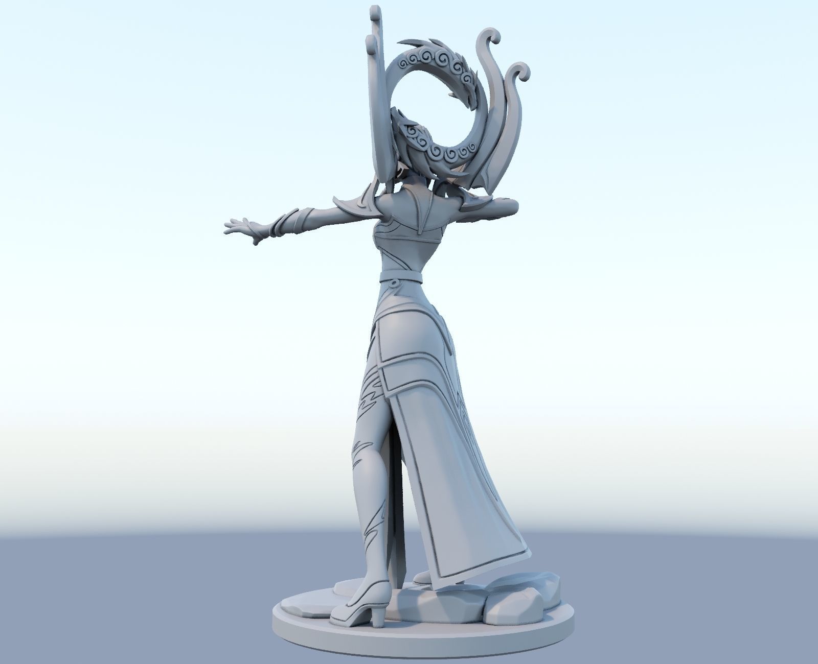 karma 3D Print Model from League of Legends 3D print model_6