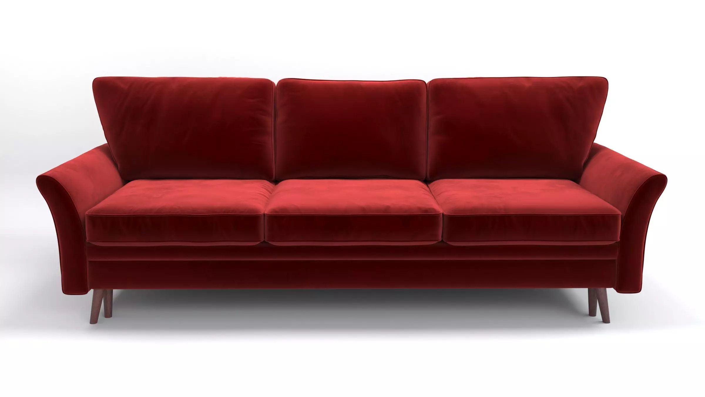 Verona Velvet Sofa  3D model_0