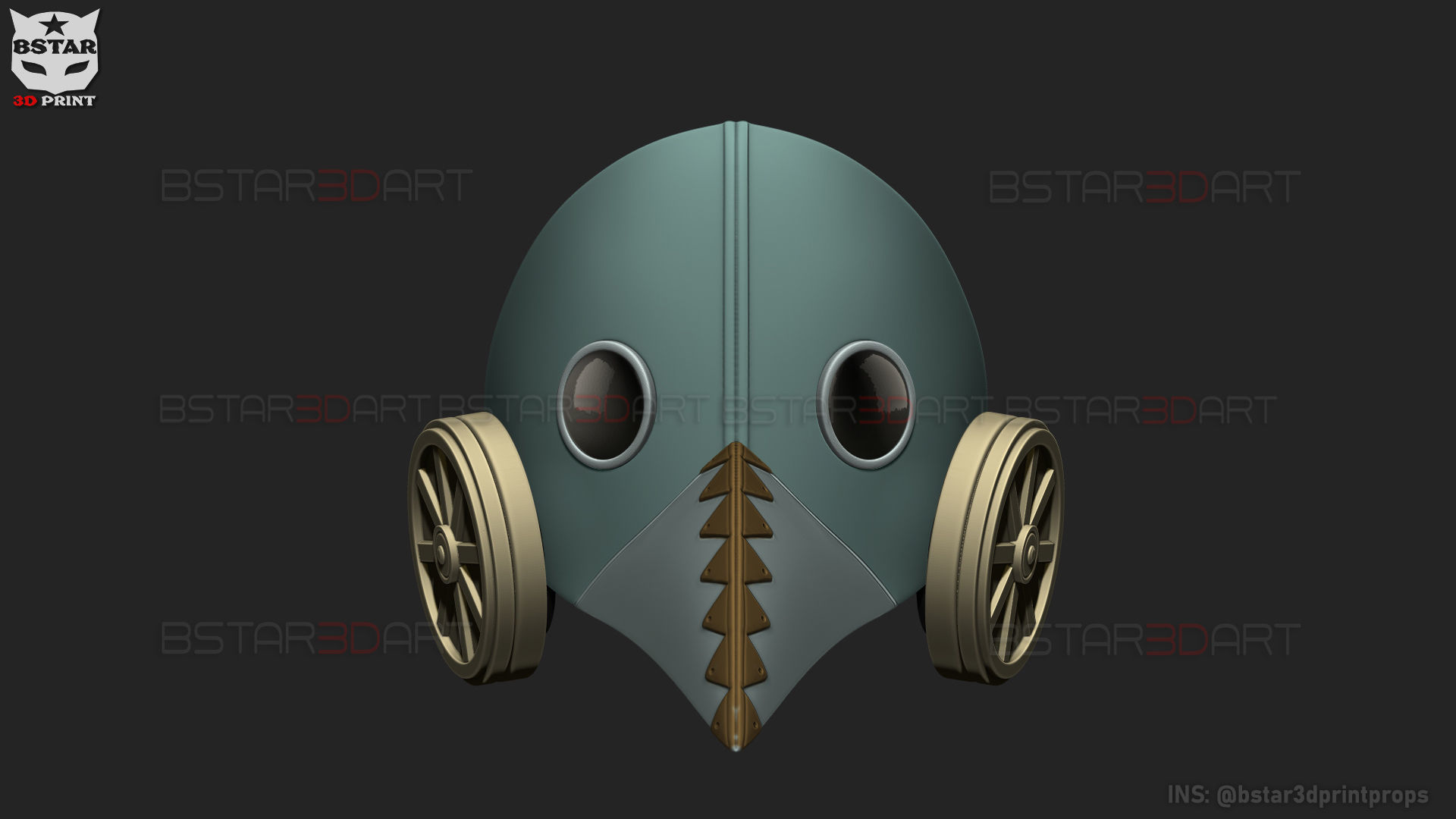 Galgali Mask - ChainsawMan Cosplay 3D print model_13