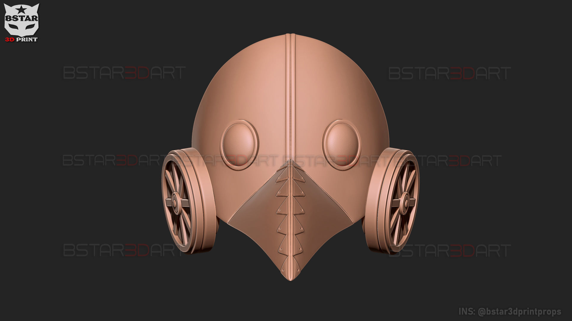 Galgali Mask - ChainsawMan Cosplay 3D print model_21