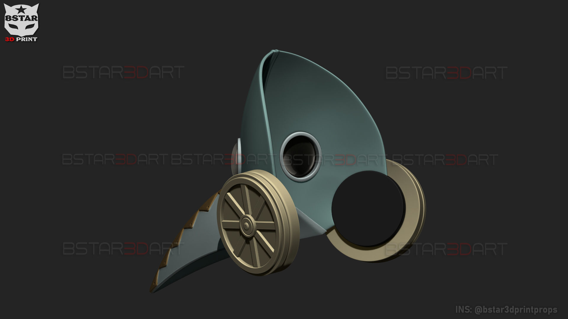 Galgali Mask - ChainsawMan Cosplay 3D print model_16