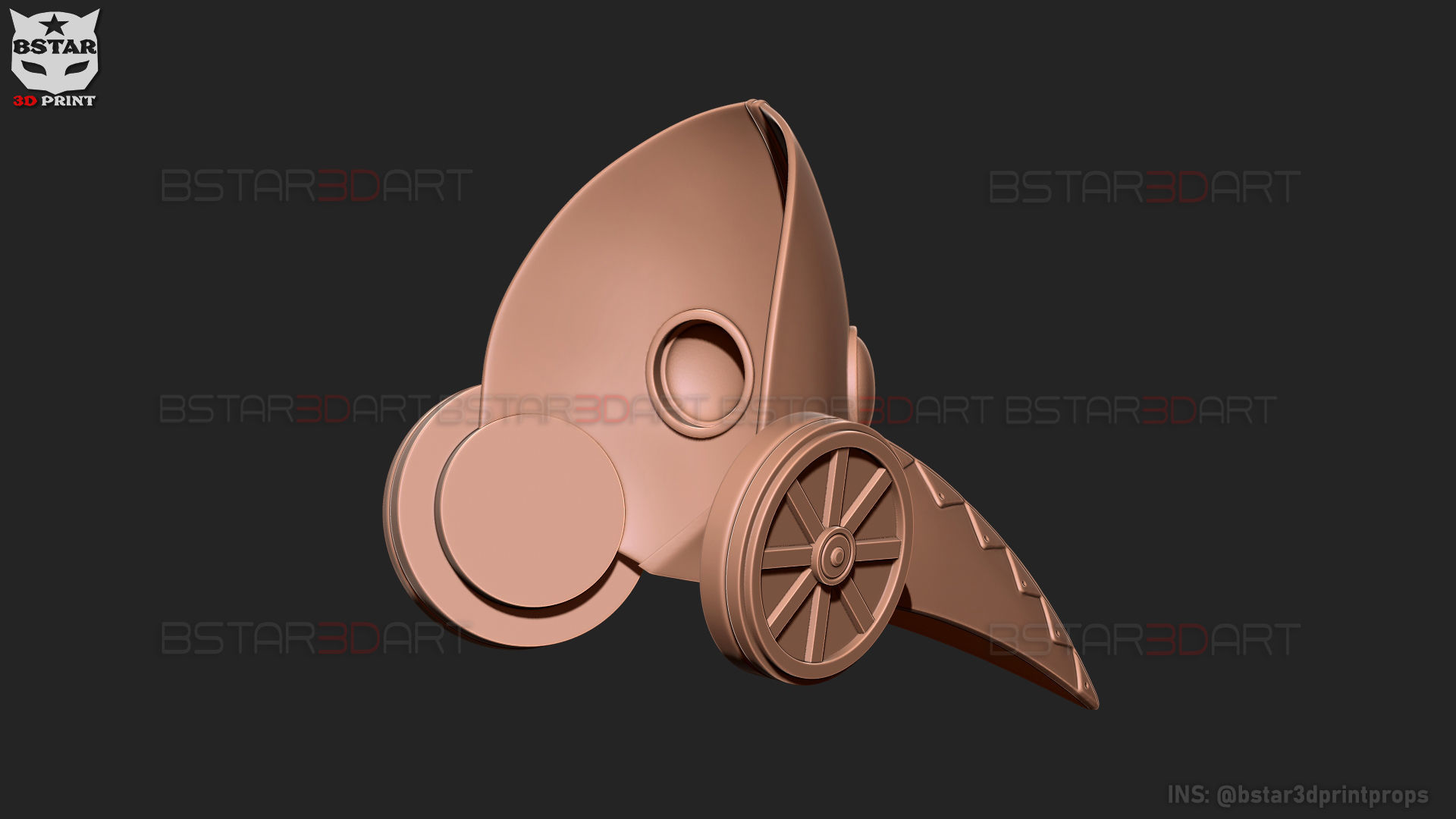 Galgali Mask - ChainsawMan Cosplay 3D print model_25