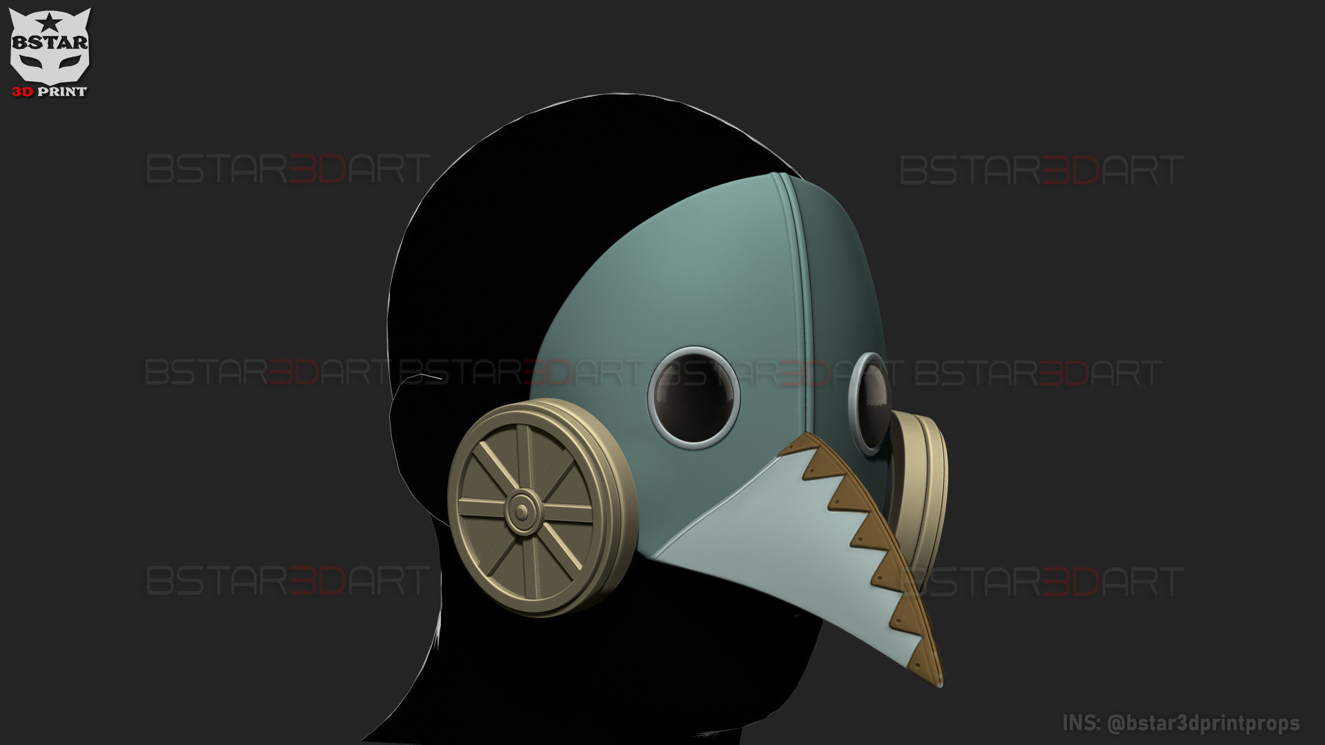 Galgali Mask - ChainsawMan Cosplay 3D print model_12