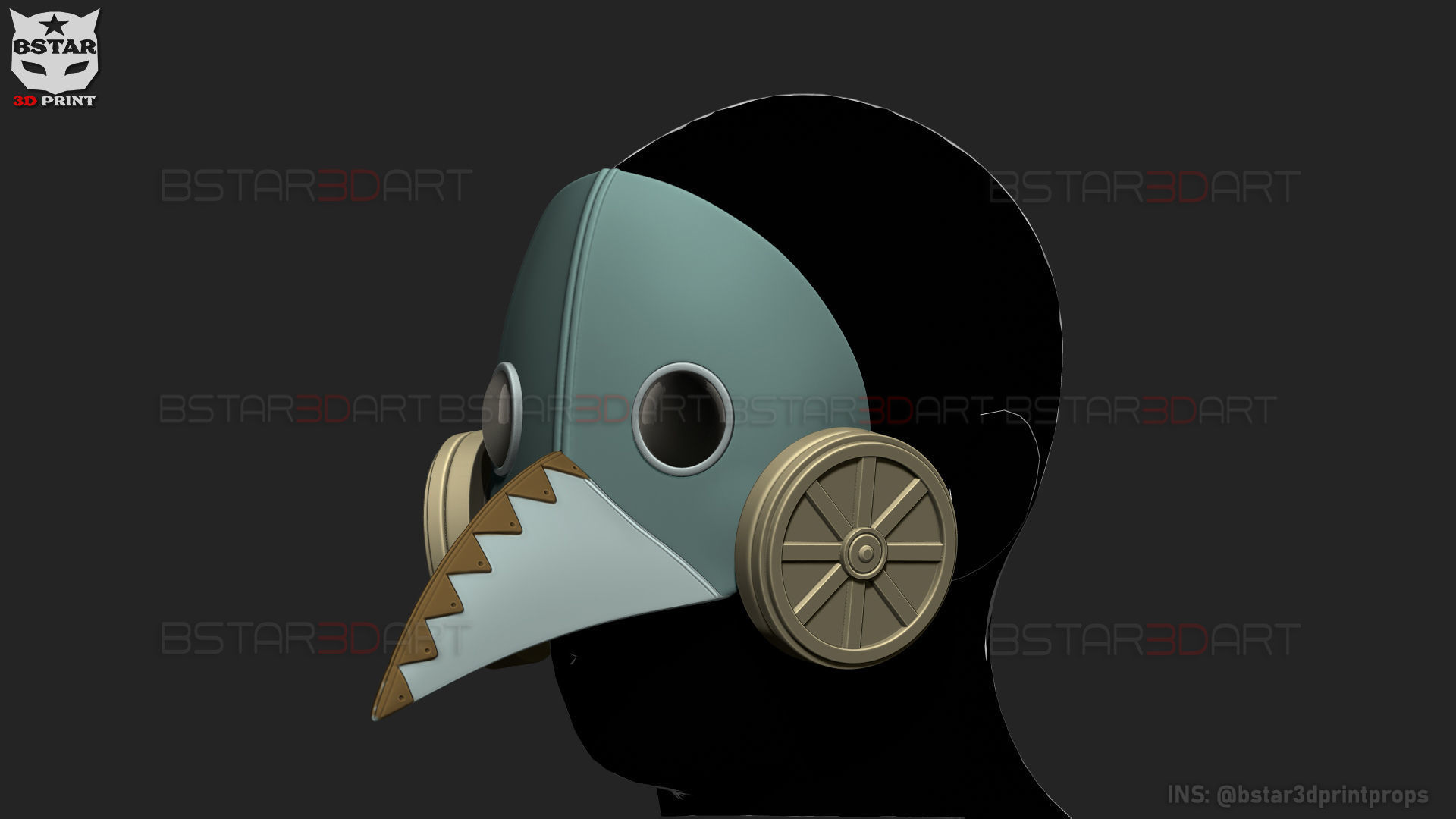 Galgali Mask - ChainsawMan Cosplay 3D print model_9