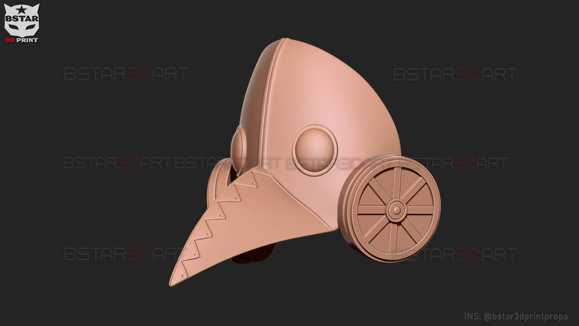 Galgali Mask - ChainsawMan Cosplay 3D print model_22