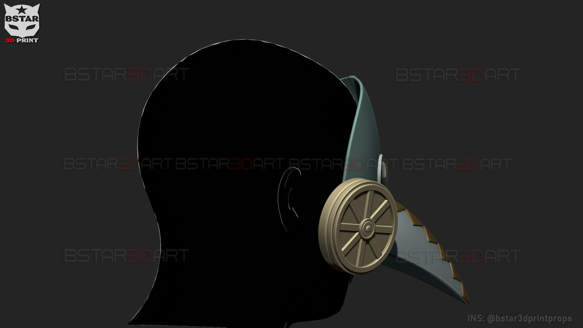 Galgali Mask - ChainsawMan Cosplay 3D print model_11