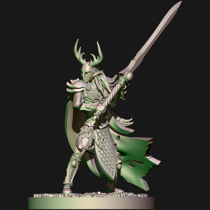 Wood elves Forest rangers 3D print model_1