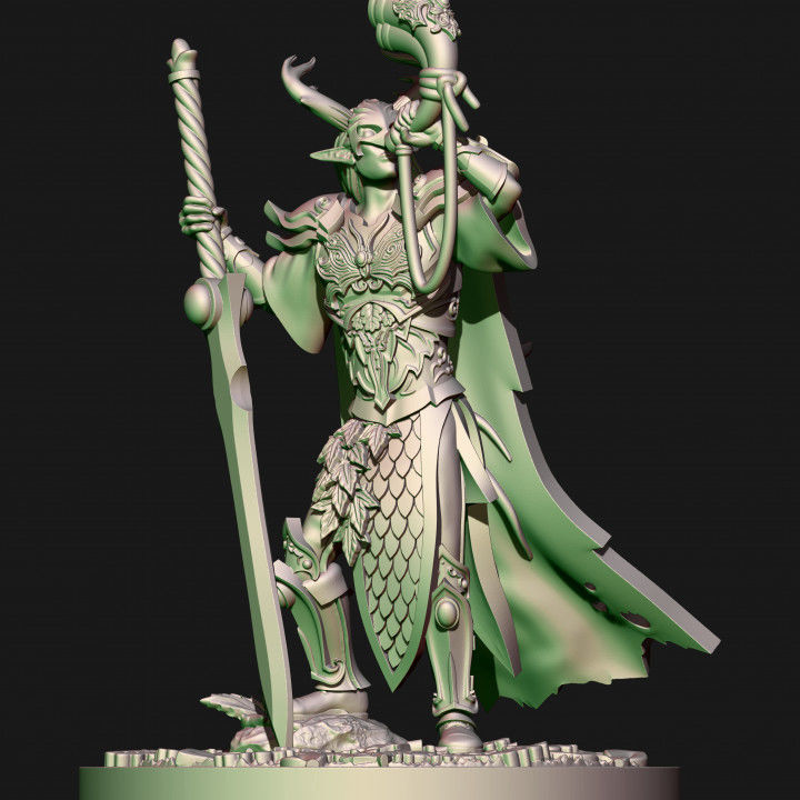 Wood elves Forest rangers 3D print model_2