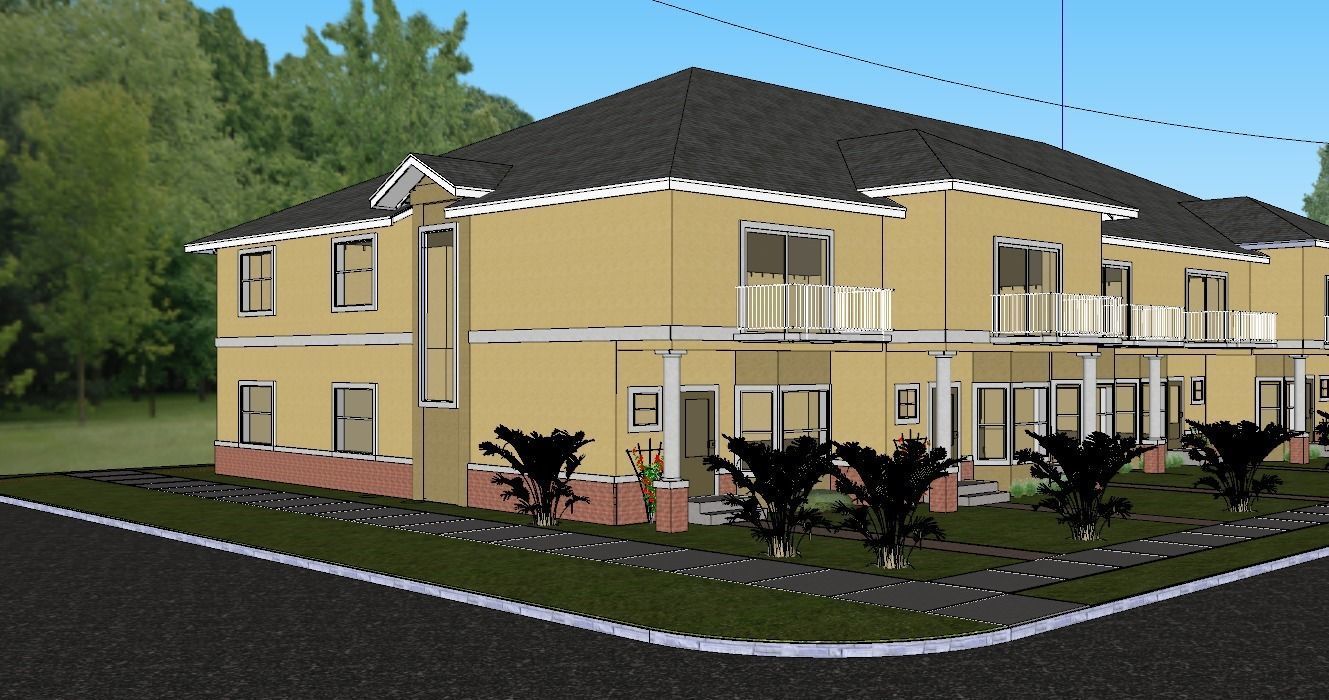 Town House 3D model_5