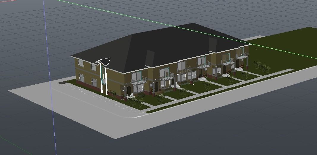 Town House 3D model_11
