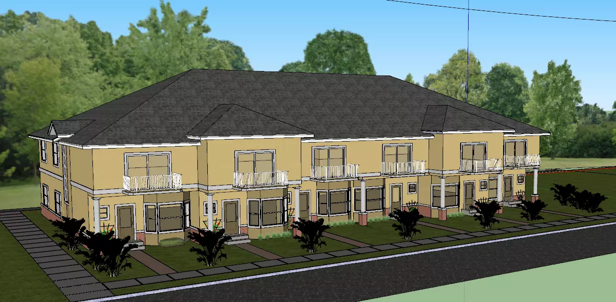 Town House 3D model_0